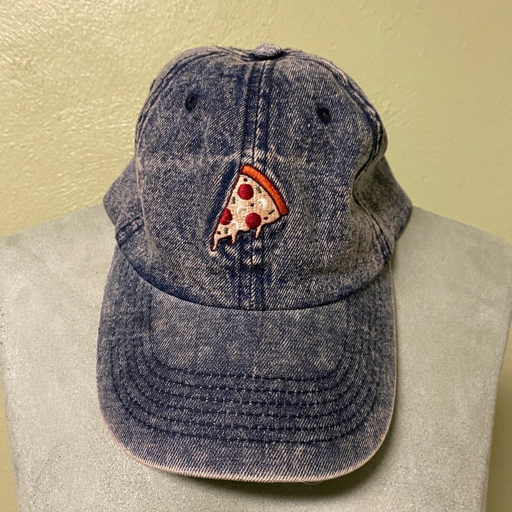 Acid wash pizza dad hat